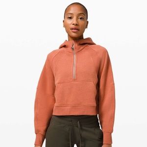 Lululemon Scuba Oversized 1/2 Zip Hoodie - Heathered Desert Sun